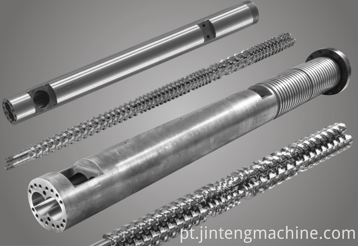 extruding screw and barrel for PE WPC extrusion